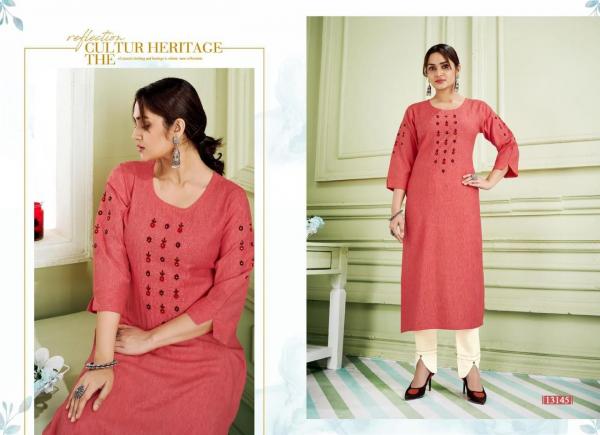 Kalaroop Janjar Designer Rayon Festive Wear Kurti